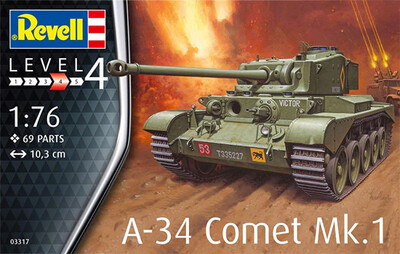 PRE-ORDER Revell A-34 Comet Mk.1 1940 1:76 Scale Plastic Model Kit
