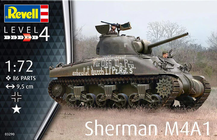 PRE-ORDER Revell Sherman M4A1 1:72 Scale Plastic Model Kit