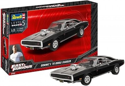PRE-ORDER Revell Fast &amp; Furious - Dominic&#39;s 1970 Dodge Charger 1:24 Scale Plastic Model Kit