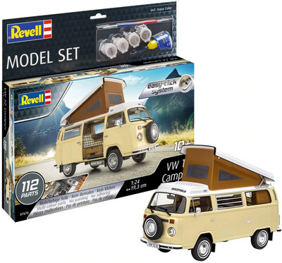 PRE-ORDER Revell Model Set VW T2 Camper easy-click-system 1:24 Plastic Model Kit