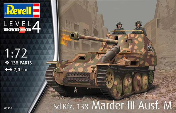 PRE-ORDER Revell Sd.Kfz. 138 Marder III Ausf. M 1:76 Scale Plastic Model Kit