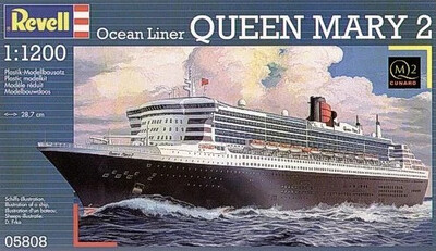 PRE-ORDER Revell OceanLiner QUeen Mary 2 1:1200 Scale Plastic Model Kit
