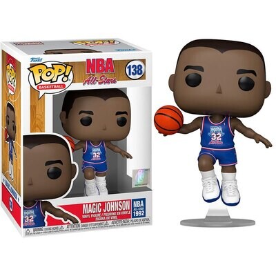 Funko NBA Legends -Magic Johnson Blue All Star Uniform 1991 Pop! Vinyl Figure