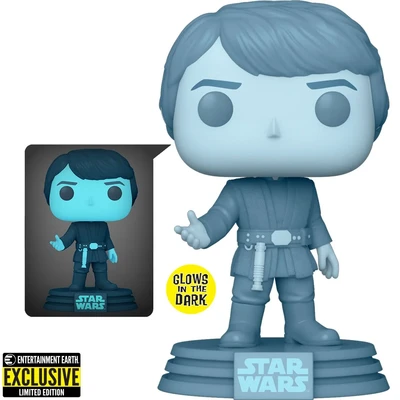 PRE-ORDER Funko Star Wars: Return of the Jedi 40th Hologram Luke Glow-in-the-Dark Pop! Vinyl Figure - Entertainment Earth Exclusive