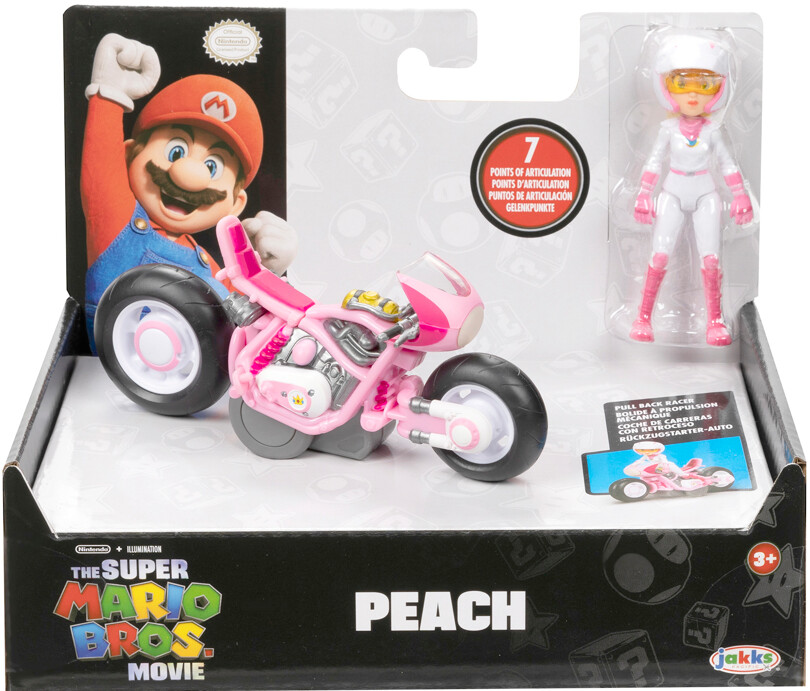PRE-ORDER Jakks Pacific The Super Mario Bros. Movie - Peach with Kart 2.5" Figure