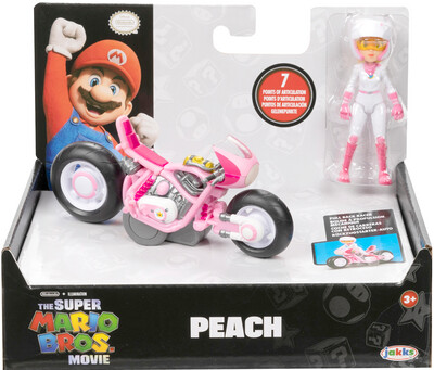 PRE-ORDER Jakks Pacific The Super Mario Bros. Movie - Peach with Kart 2.5&quot; Figure