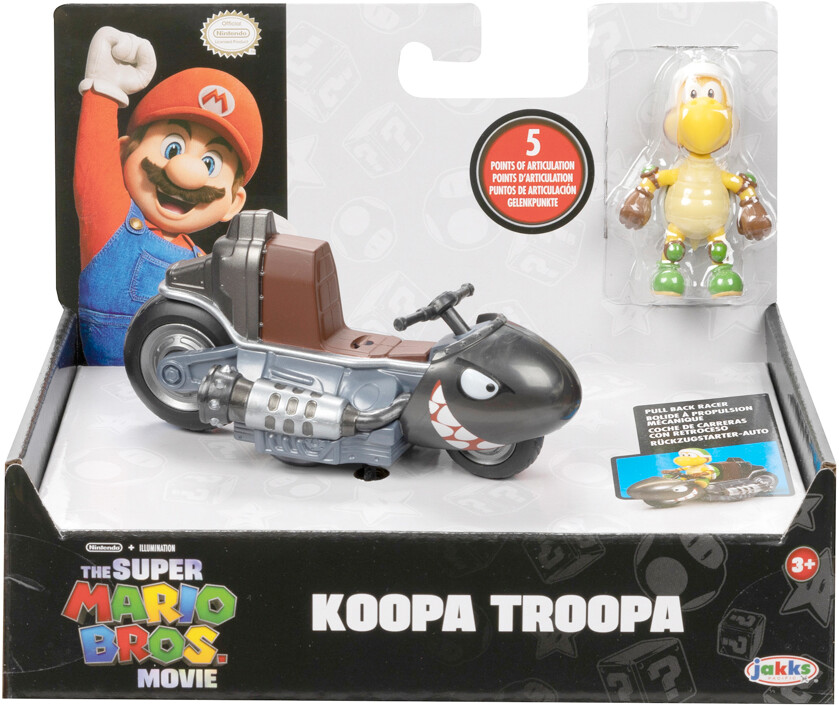 PRE-ORDER Jakks Pacific The Super Mario Bros. Movie - Koopa Troopa with Kart 2.5" Figure