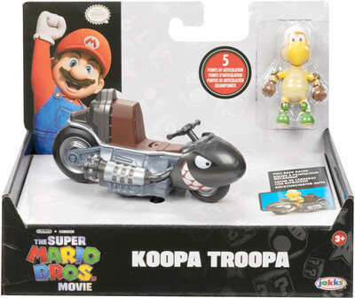 PRE-ORDER Jakks Pacific The Super Mario Bros. Movie - Koopa Troopa with Kart 2.5&quot; Figure