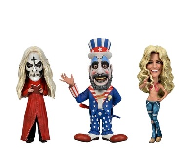 PRE-ORDER NECA House of 1000 Corpses Little Big Head 3 Pack Stylized Figure