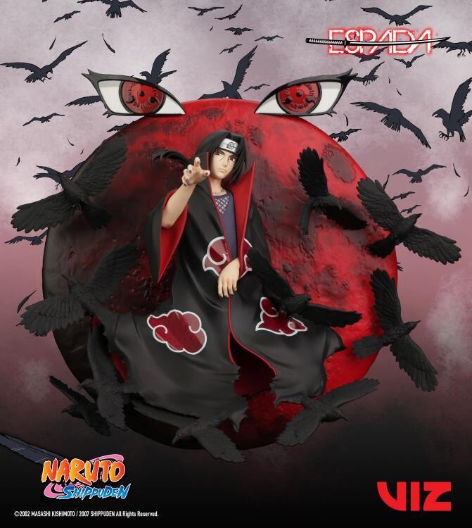 PRE-ORDER Espada Art Naruto Shippuden Itachi Uchiha 1/8th Scale Limited Edition Wall Statue
