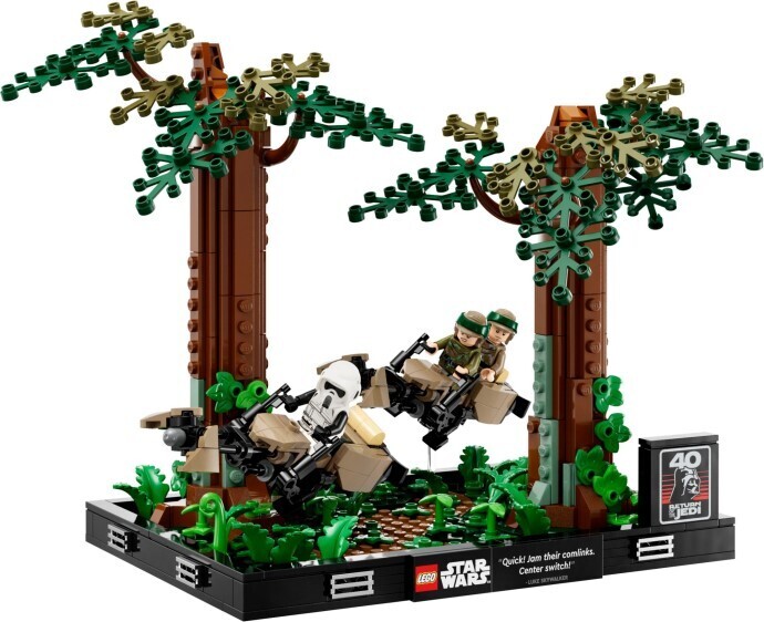 Pre-Order Lego Star Wars Endor Speeder Chase Diorama