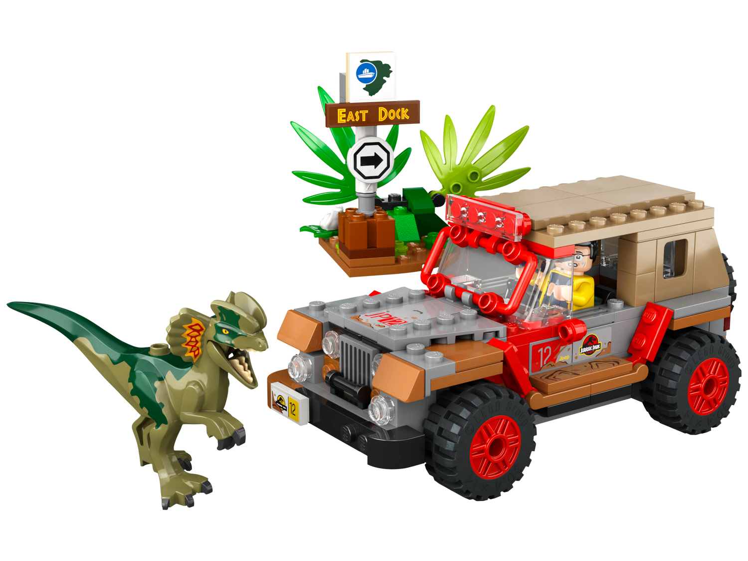 Pre-Order Lego Jurassic Park Dilophosaurus Ambush
