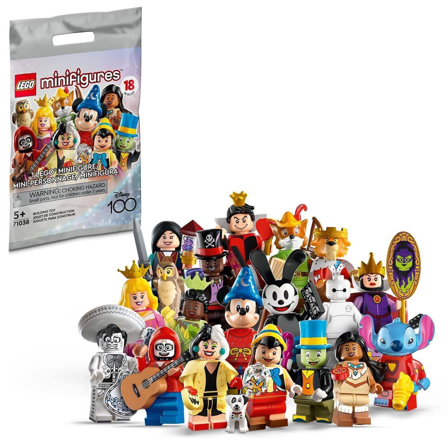 Pre-Order Lego Minifigure Disney 100 (1 BOX/36 PCS)