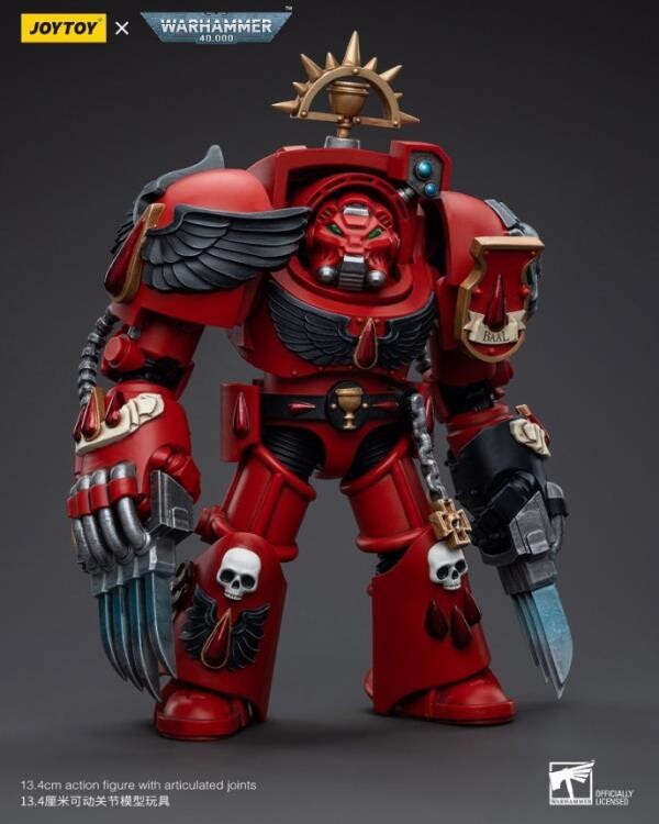 PRE-ORDER Joy Toy Warhammer 40K Blood Angels Assault Terminators Brother Tyborel 1/18 Scale Figure