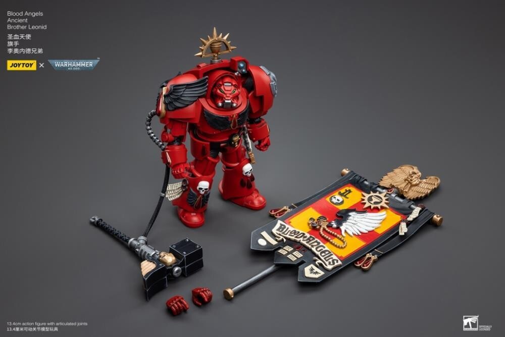 PRE-ORDER Joy Toy Warhammer 40K Blood Angels Ancient Brother Leonid 1/18 Scale Figure