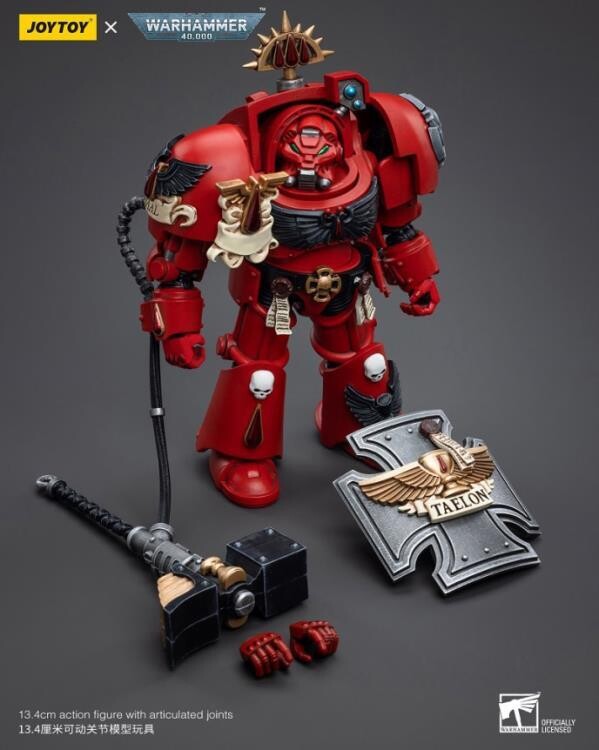 PRE-ORDER Joy Toy Warhammer 40K Blood Angels Assault Terminators Brother Taelon 1/18 Scale Figure
