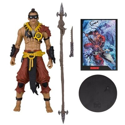 Mcfarlane Batman Fighting the Frozen Page Punchers Wave 4 Robin 7-Inch Scale Action Figure with Comic Book