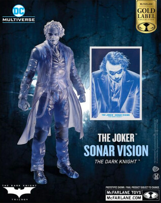 Mcfarlane DC Multiverse - The Joker (The Dark Knight) Sonar Vision Variant Gold Label 7&quot; Action Figure