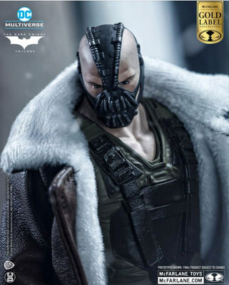 PRE-ORDER Mcfarlane DC Multiverse - Bane (The Dark Knight Rises) Trench Coat Variant Gold Label 7&quot; Action Figure