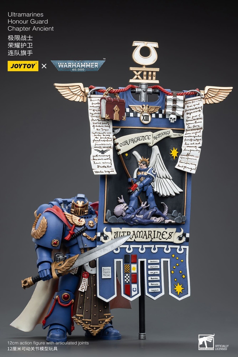 PRE-ORDER Joy Toy Warhammer 40k Ultramarines Honour Guard Chapter Champion