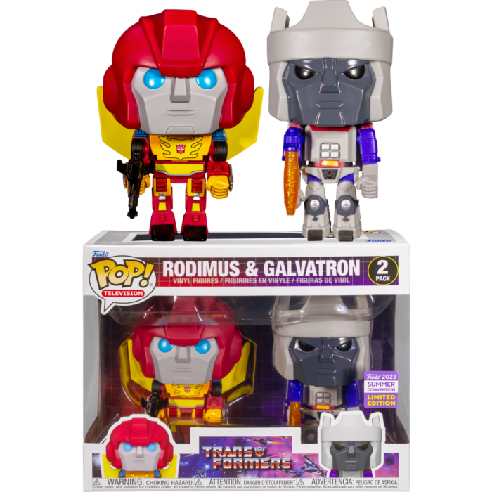 PRE-ORDER Funko The Transformers (1984) - Rodimus &amp; Galvatron Pop! Vinyl Figure 2-Pack (2023 Summer Convention Exclusive)
