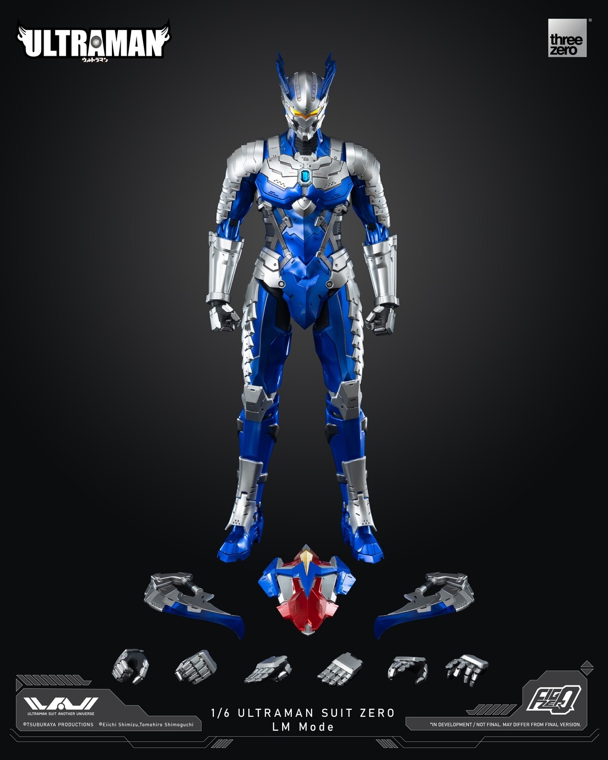 PRE-ORDER ThreeZero Ultraman - FigZero 1/6 Ultraman Suit Zero LM MOde FigZero