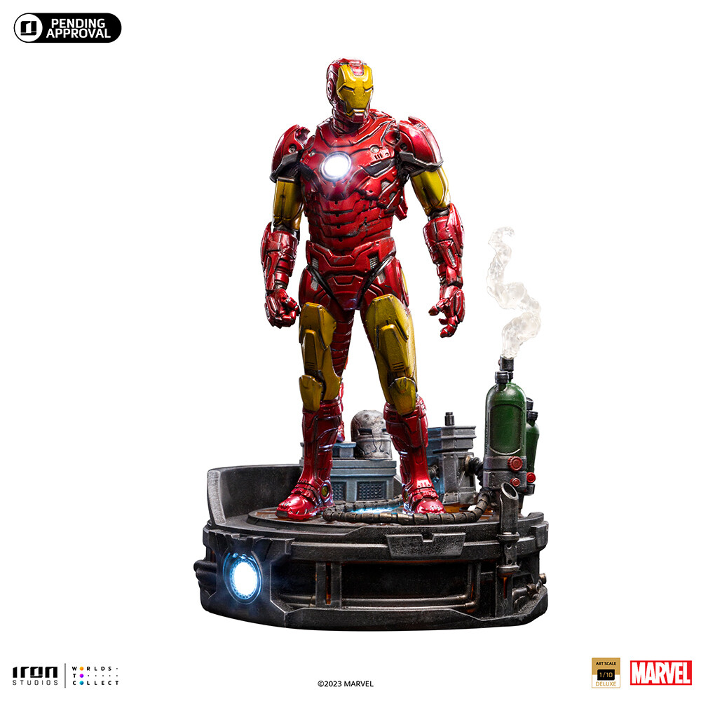 PRE-ORDER Iron Studios Iron Man Unleashed Deluxe - Marvel Comics - Art Scale 1/10th Scale Statue