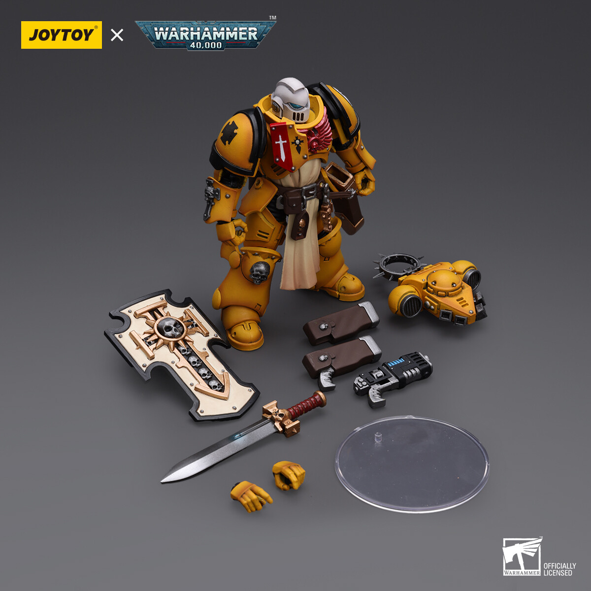 PRE-ORDER Joy Toy Warhammer 40k Primaris Space Marines Imperial Fists Bladeguard Veteran