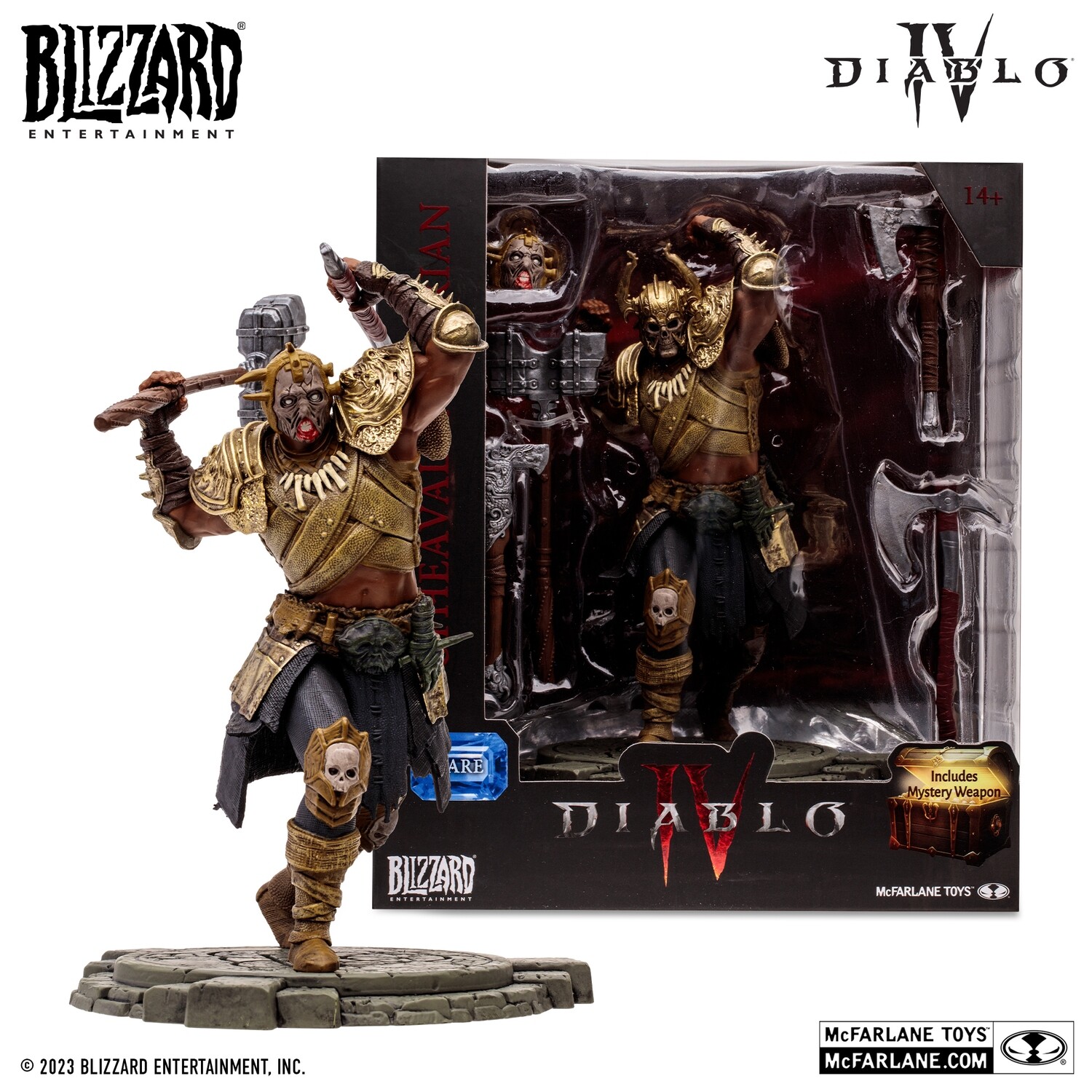 PRE-ORDER Mcfarlane Diablo IV Wave 1 - Barbarian Upheaval Rare 6&quot; Action Figure