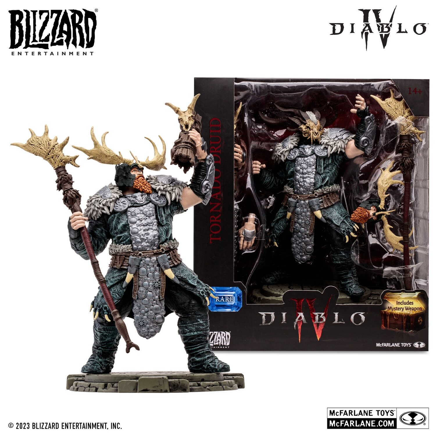 PRE-ORDER Mcfarlane Diablo IV Wave 1 - Druid Tornado Rare 6&quot; Action Figure