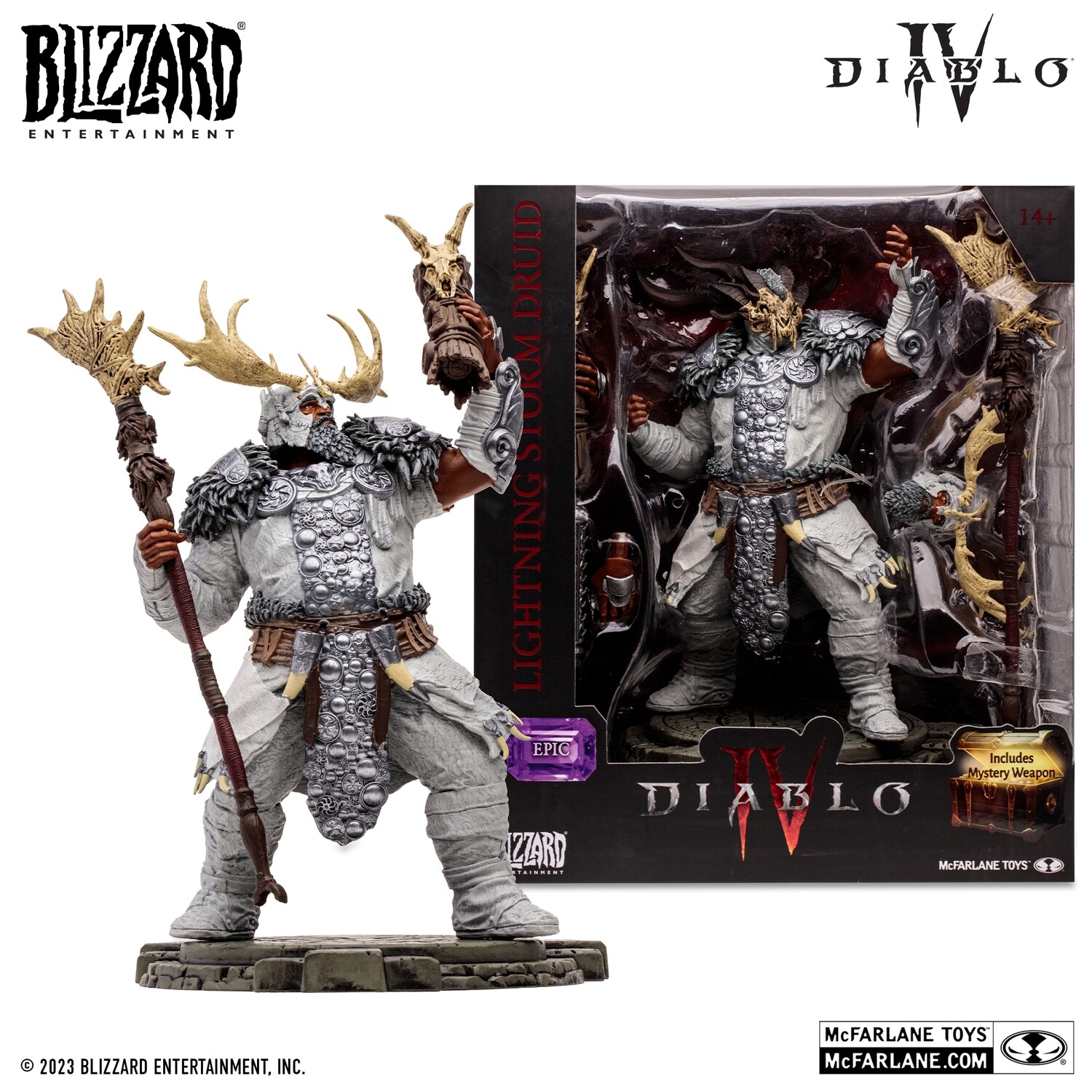 PRE-ORDER Mcfarlane Diablo IV Wave 1 - Druid Lightning Storm Epic 6&quot; Action Figure