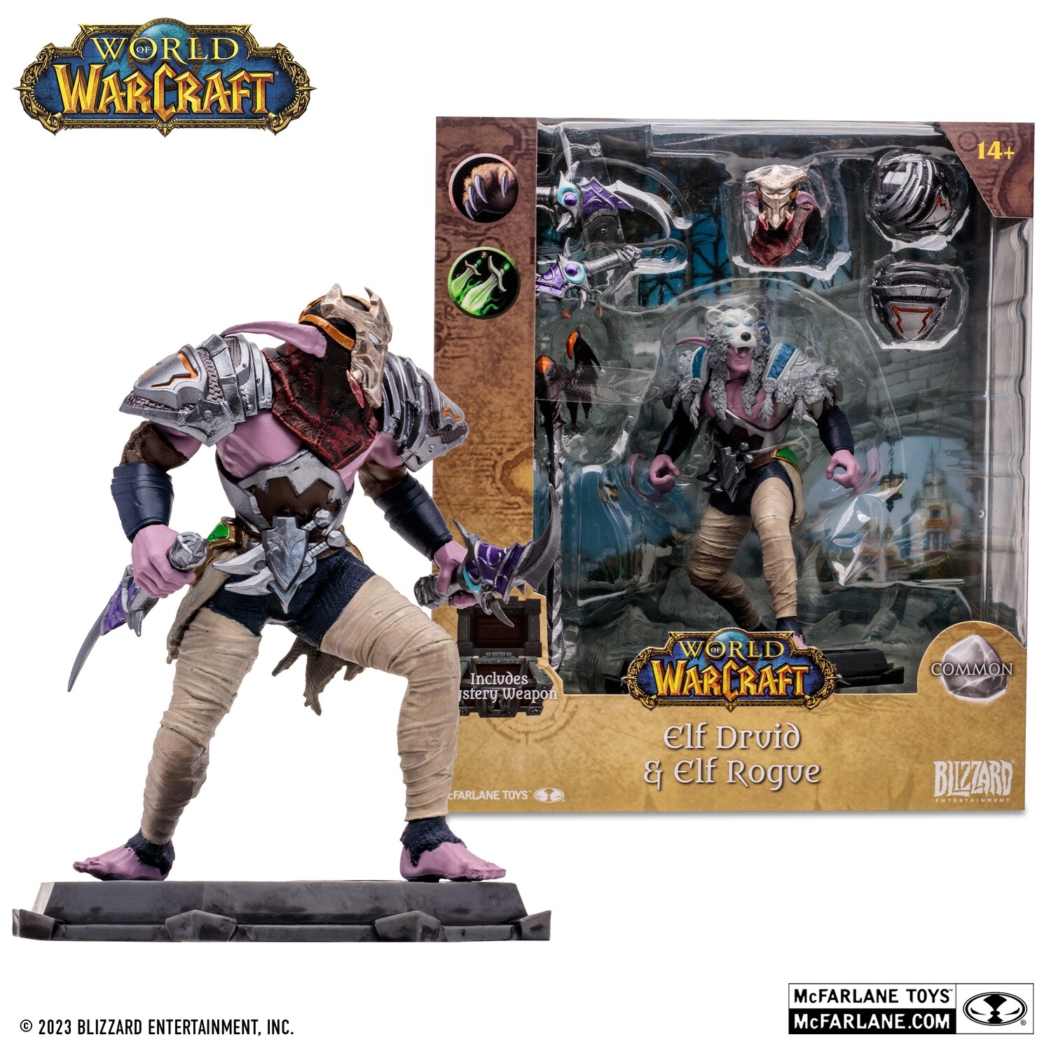 PRE-ORDER Mcfarlane World of Warcraft Wave 1 - Night Elf Druid/Rogue 6&quot; Action Figure