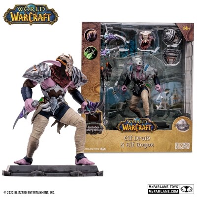PRE-ORDER Mcfarlane World of Warcraft Wave 1 - Night Elf Druid/Rogue 6" Action Figure