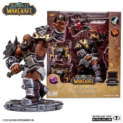PRE-ORDER Mcfarlane World of Warcraft Wave 1 - Orc Shaman/Warrior Epic 6" Action Figure