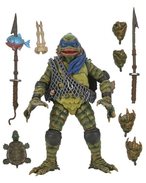 PRE-ORDER NECA Universal Monsters x Teenage Mutant Ninja Turtle - Leonardo as Creature 7&quot; Action Figure
