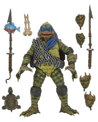 PRE-ORDER NECA Universal Monsters x Teenage Mutant Ninja Turtle - Leonardo as Creature 7" Action Figure