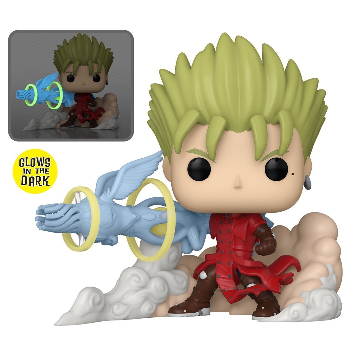 PRE-ORDER Funko Trigun Vash with Angel Arm Glow-in-the-Dark Deluxe Funko Pop! Vinyl Figure #1560