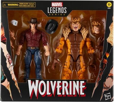 PRE-ORDER Hasbro Marvel LEgends Series Logan Vs Sabretooth 50th Anniversary 6" Scale Action Figures