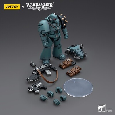 PRE-ORDER Joy Toy Warhammer 40k Sons of Horus MKVI Tactical Squad Sergeant with Bolter &amp; Chainblade