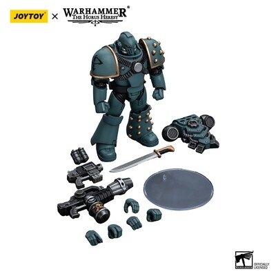 PRE-ORDER Joy Toy Warhammer 40k Sons of Horus MKIV Tactical Squad Legionary with Flamer