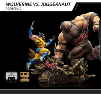 PRE-ORDER Iron Studios Wolverine vs Juggernaut Marvel Exclusive BDS Art Scale 1/10