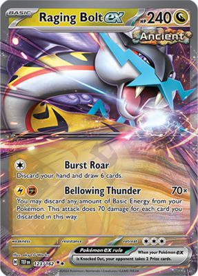 Pokemon TCG Temporal Forces Raging Bolt EX Ultra Rare