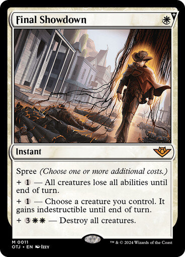 Magic the Gathering Final Showdown Outlaws of Thunder Junction