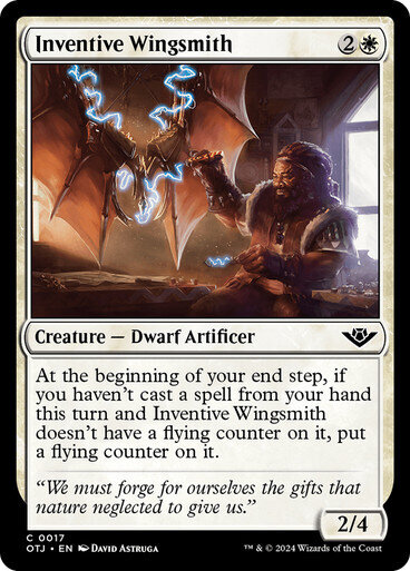 Magic the Gathering Inventive Wingsmith Outlaws of Thunder Junction