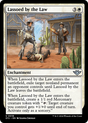 Magic the Gathering Lassoed by the Law Outlaws of Thunder Junction