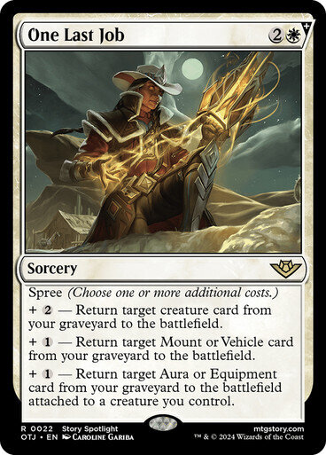 Magic the Gathering One Last Job Outlaws of Thunder Junction