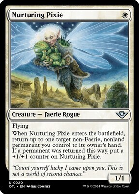 Magic the Gathering Nurturing Pixie Outlaws of Thunder Junction