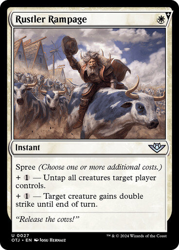 Magic the Gathering Rustler Rampage Outlaws of Thunder Junction