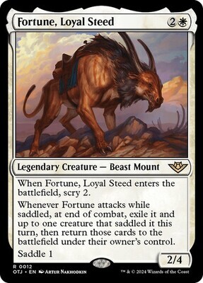 Magic the Gathering Fortune, Loyal Steed Outlaws of Thunder Junction