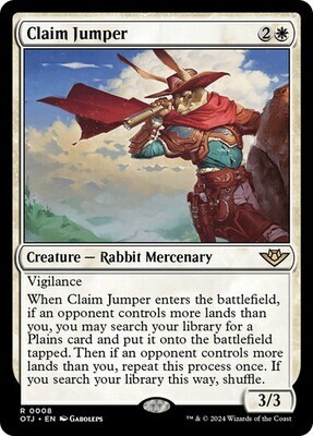 Magic the Gathering Claim Jumper Outlaws of Thunder Junction
